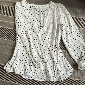 Loft Outlet Peplum Wrap Top